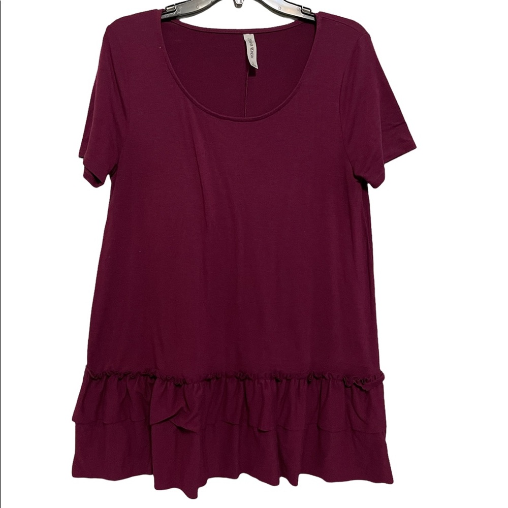 Short Sleeve Zenana Baby Doll Top